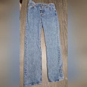 Levi's 501 Original Fit Men's Jeans Straight Leg medium stonewash W28 L32